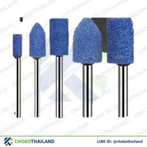 หินเจียร์ น้ำเงิน ทรงกระสุน Φ3×5 (แพ็ค100) | Jiayuan Blue Mounted Point Bullet Φ3×5 (100pcs/bag)